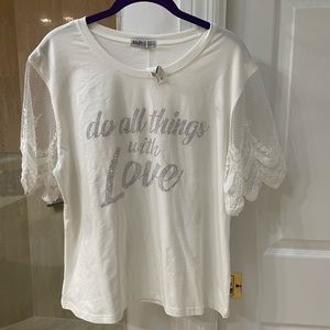 Blouse T shirt “Do all things with Love”